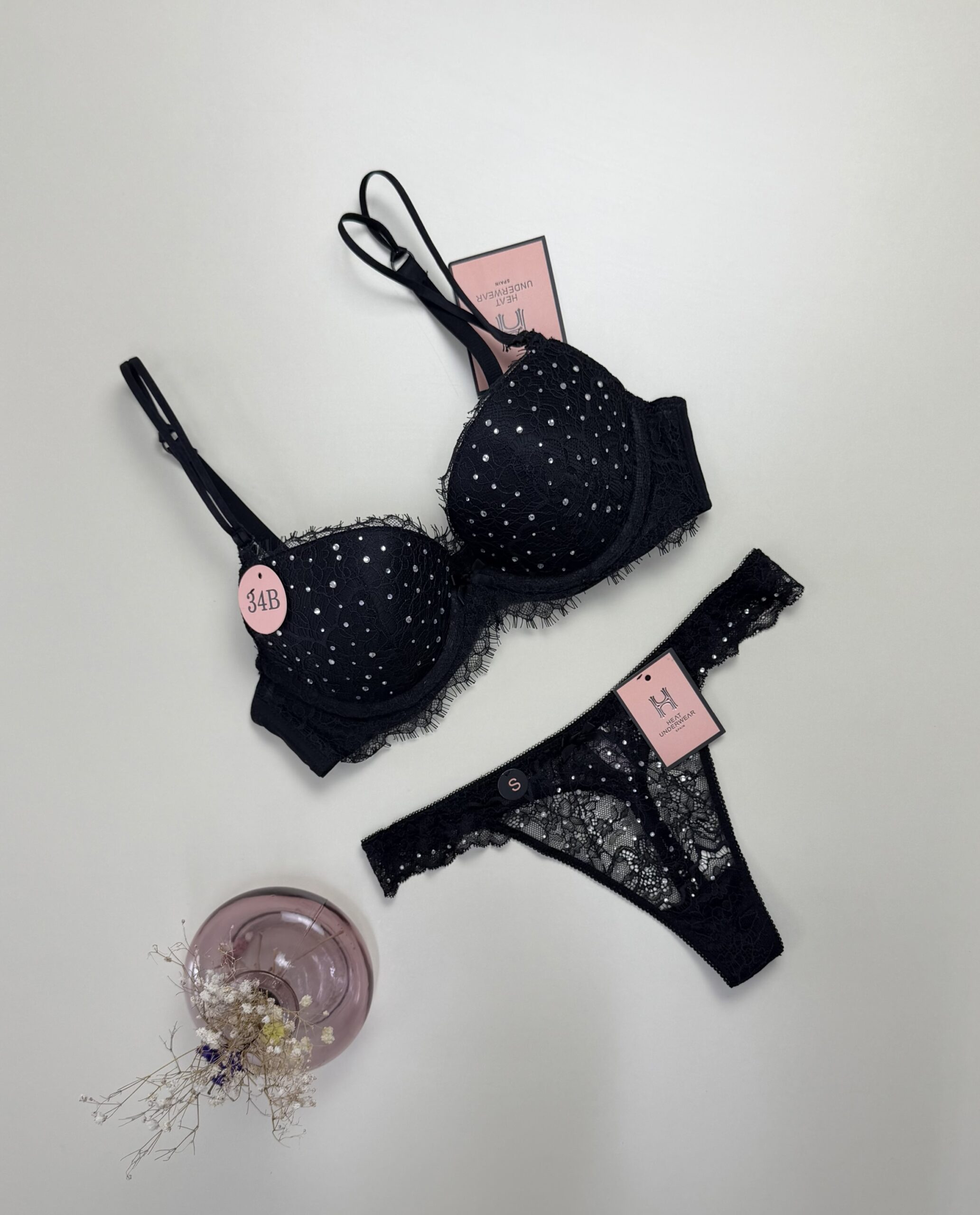 Ensemble 2pcs H Push up " Noir "
