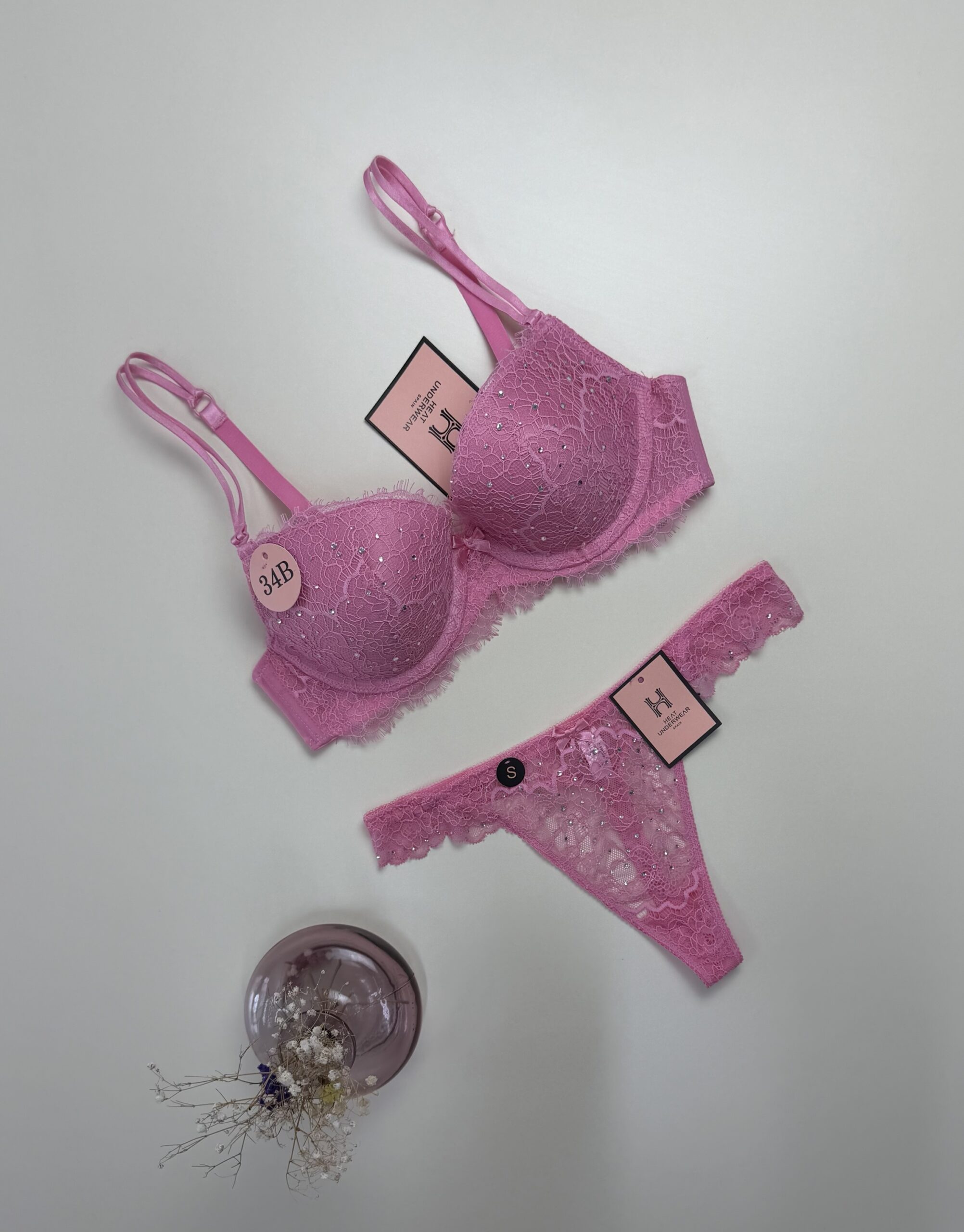 Ensemble 2pcs H Push up " Rose "