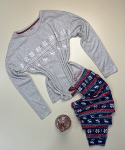 Pyjama Manche Longue Flocon de neige "Gris"