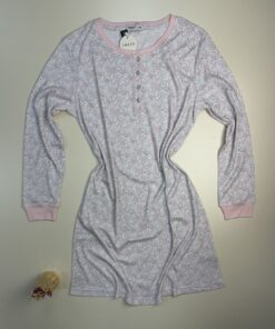 Alternative view of Chemise de nuit - Tress - "Rose" coton