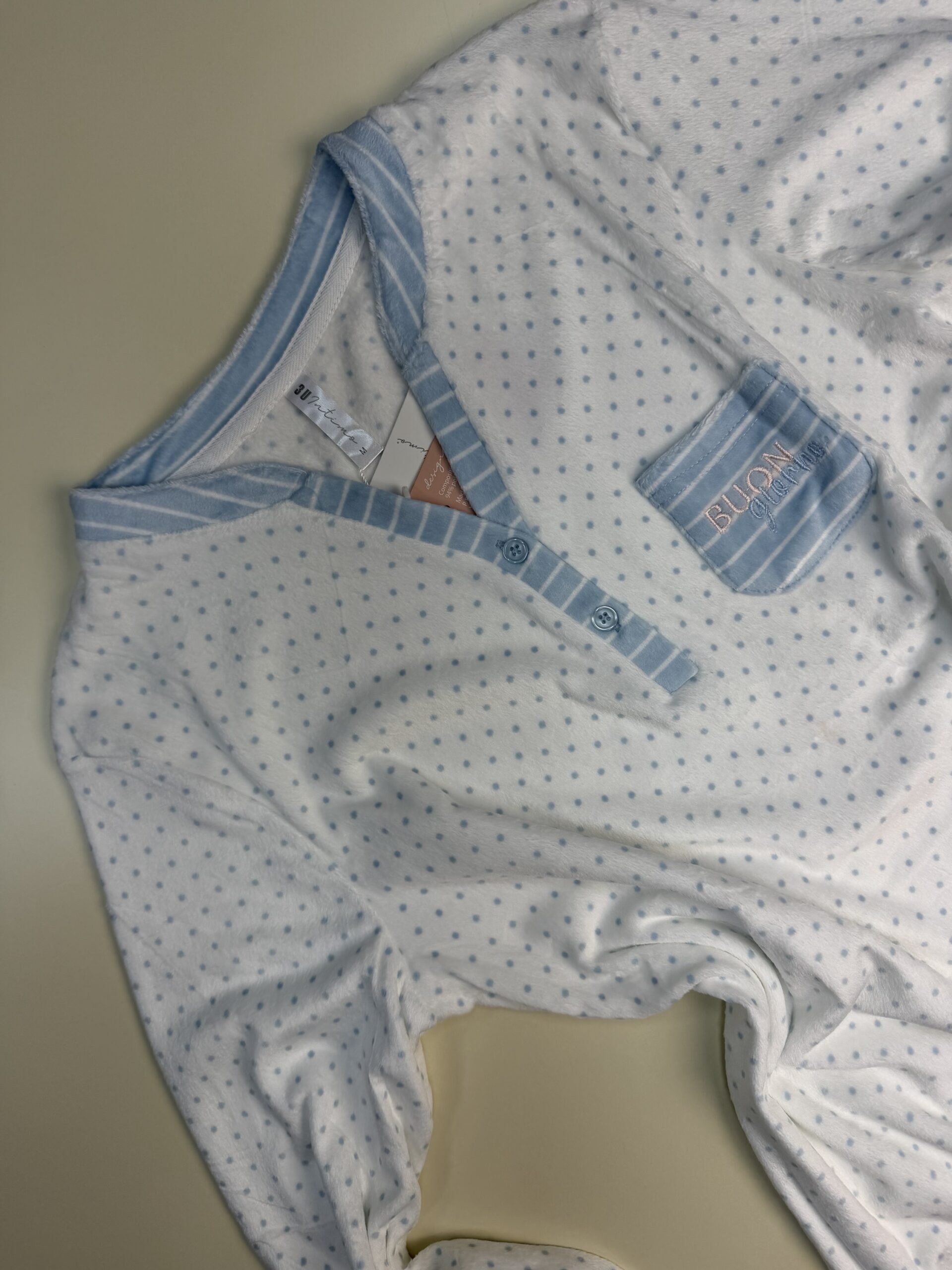 Pyjama haut Manche Longue -TRESS- "Bleu ciel" – Image 3