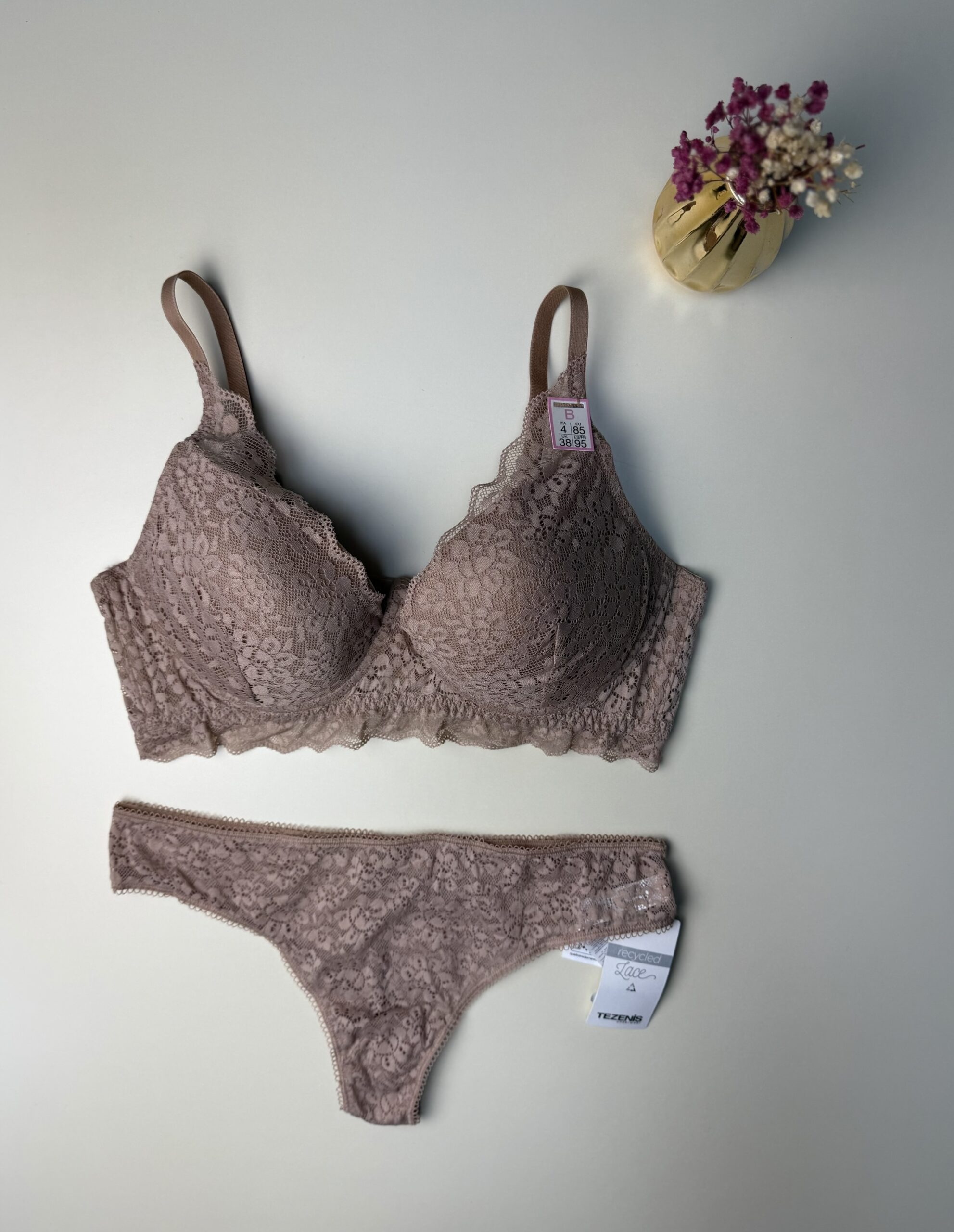 Ensemble 2pcs TEZENiS Push up "Beige" – Image 3