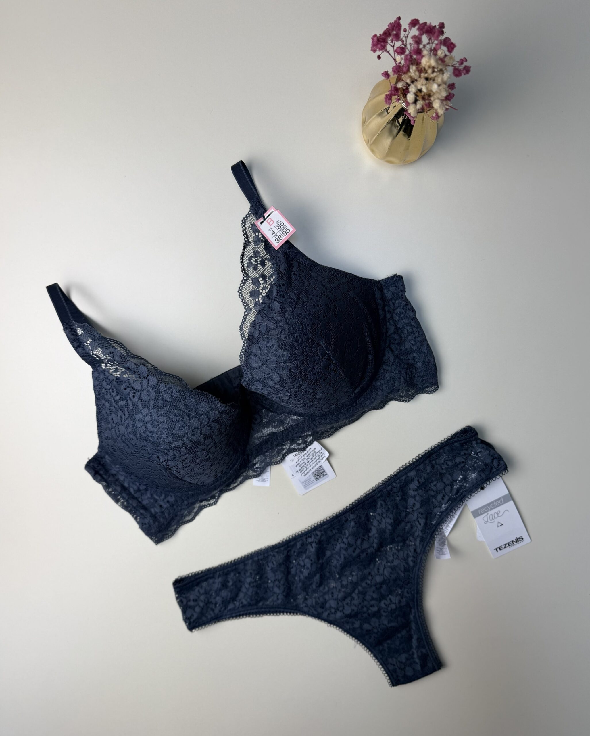 Ensemble 2pcs TEZENiS Push up "Bleu gris"