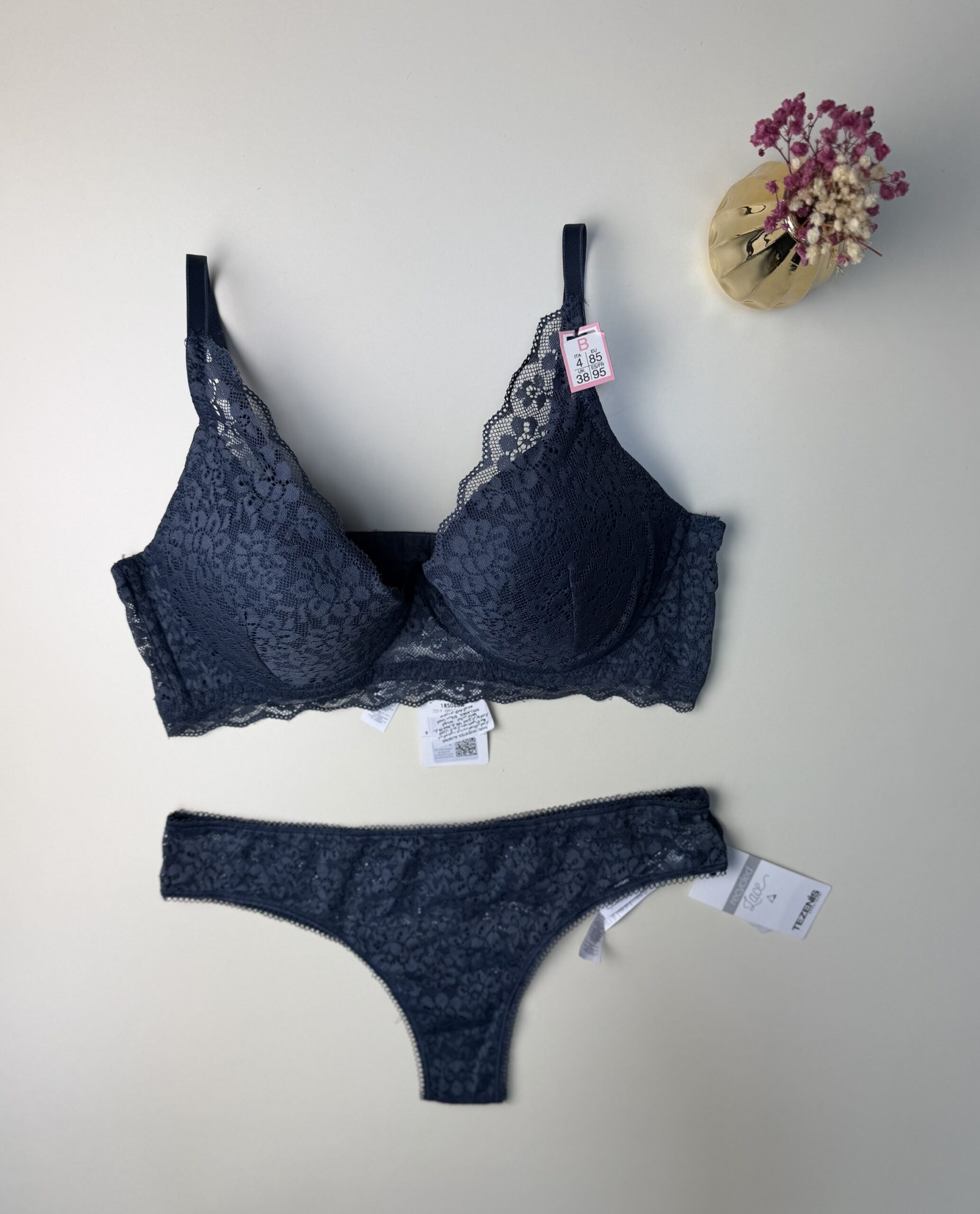 Ensemble 2pcs TEZENiS Push up "Bleu gris" – Image 3