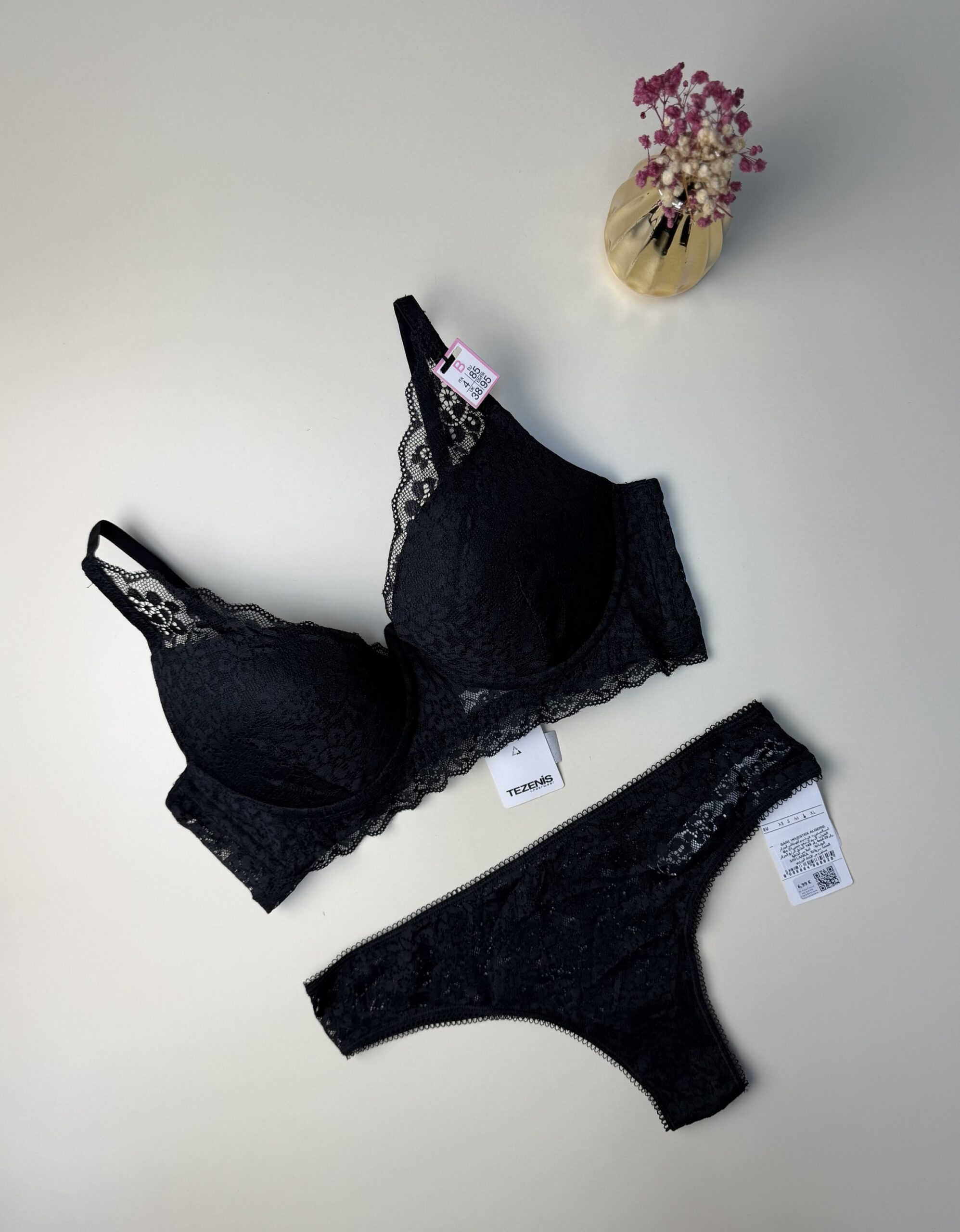 Ensemble 2pcs TEZENiS Push up "Noir"