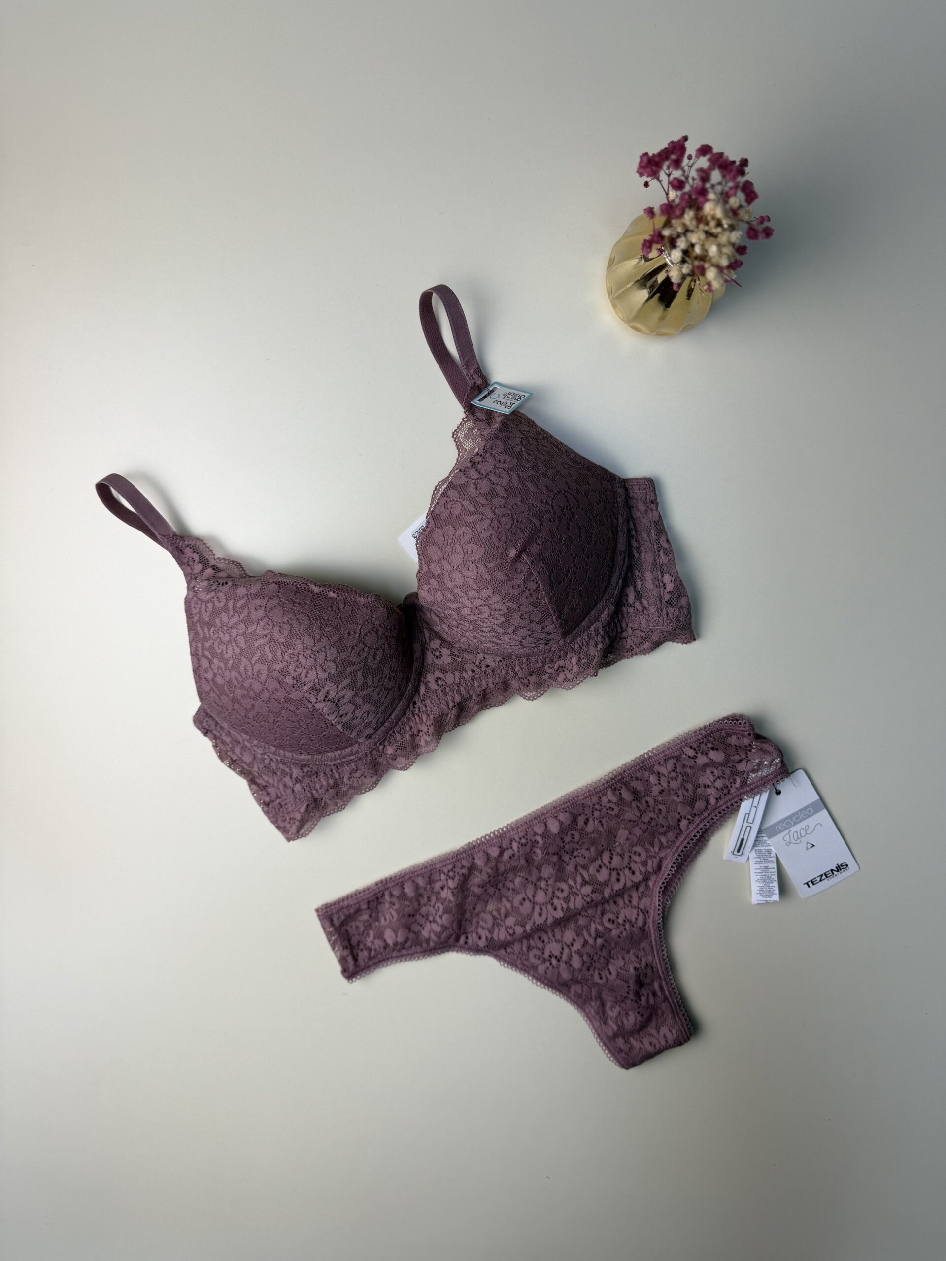 Ensemble 2pcs TEZENiS Push up "Bois de rose "