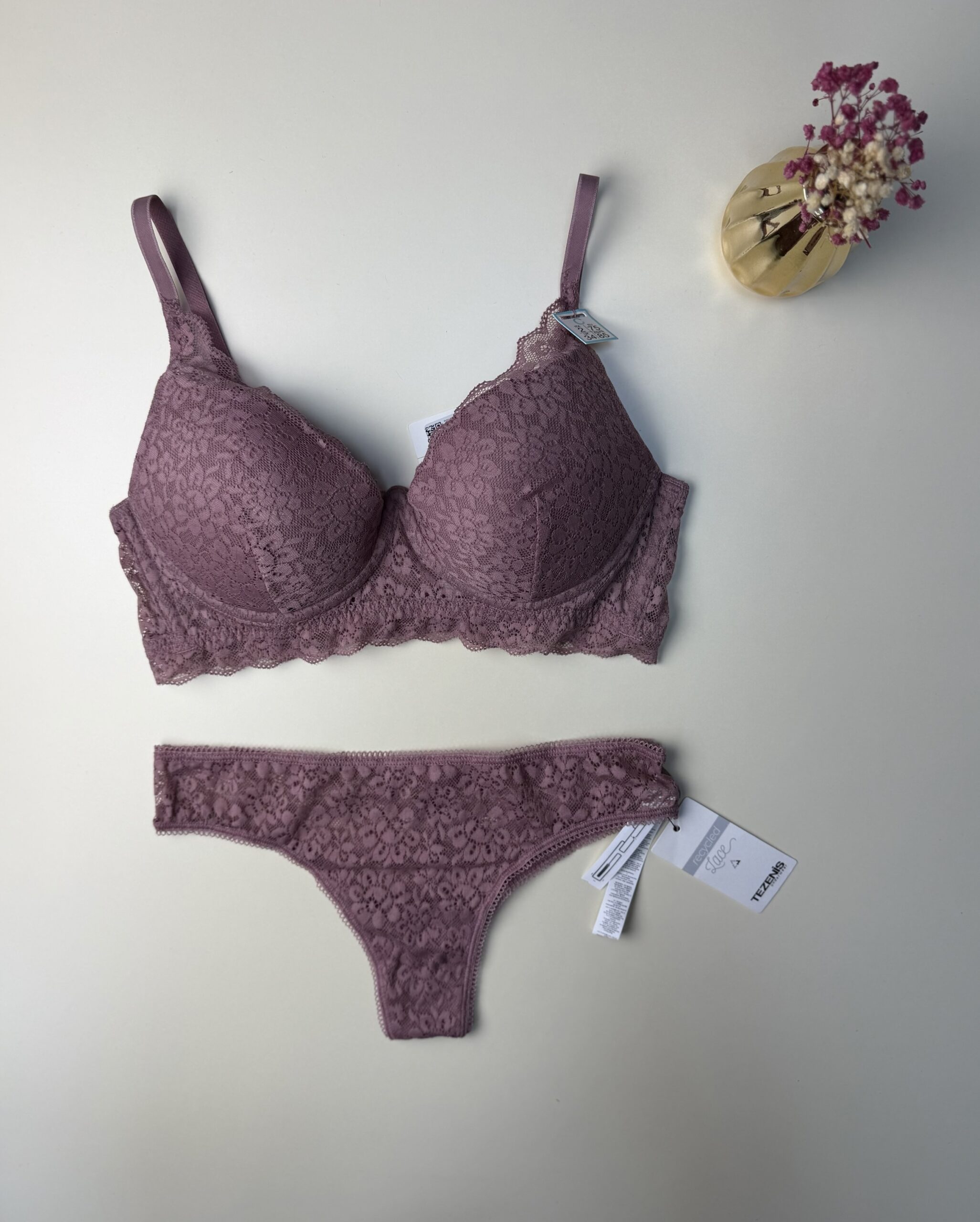 Ensemble 2pcs TEZENiS Push up "Bois de rose " – Image 4