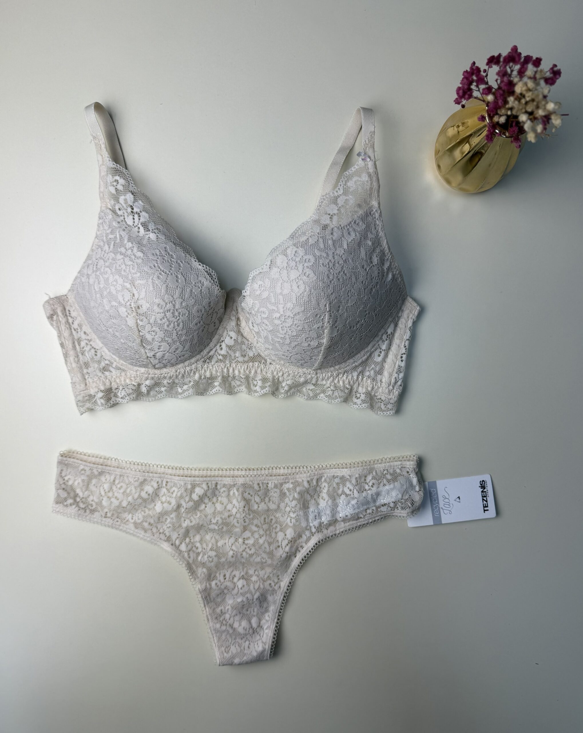 Ensemble 2pcs TEZENiS Push up "Blanc cassé" – Image 3