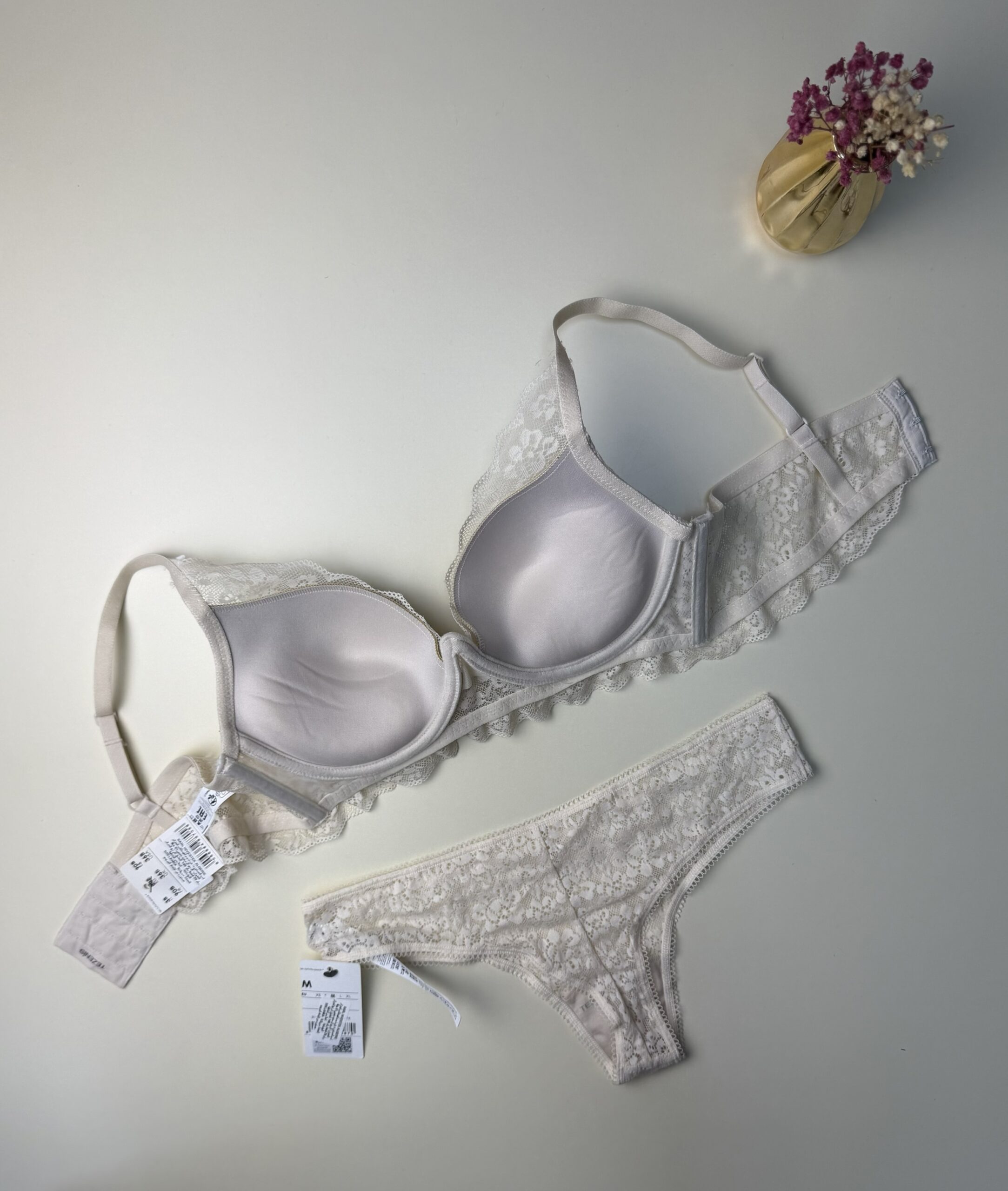 Ensemble 2pcs TEZENiS Push up "Blanc cassé" – Image 2
