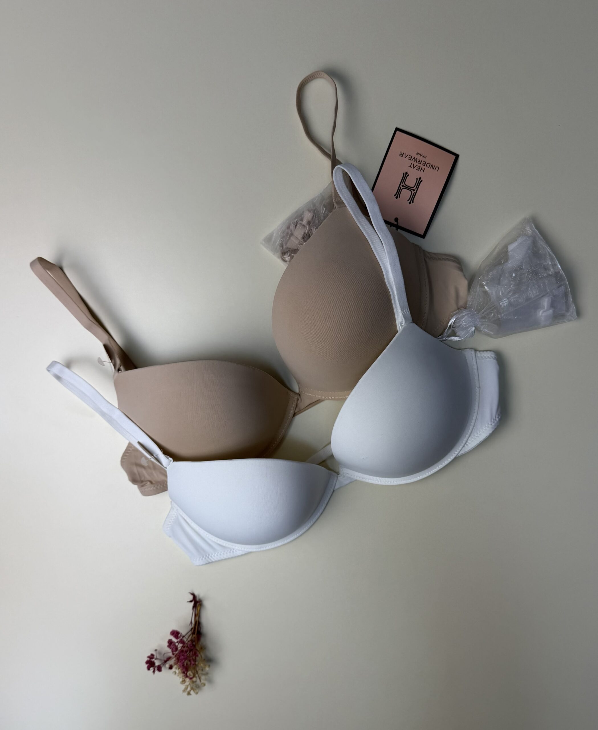 Pack de 2 invisible "beige/blanc"