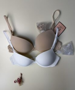 Alternative view of Pack de 2 invisible  "beige/blanc"