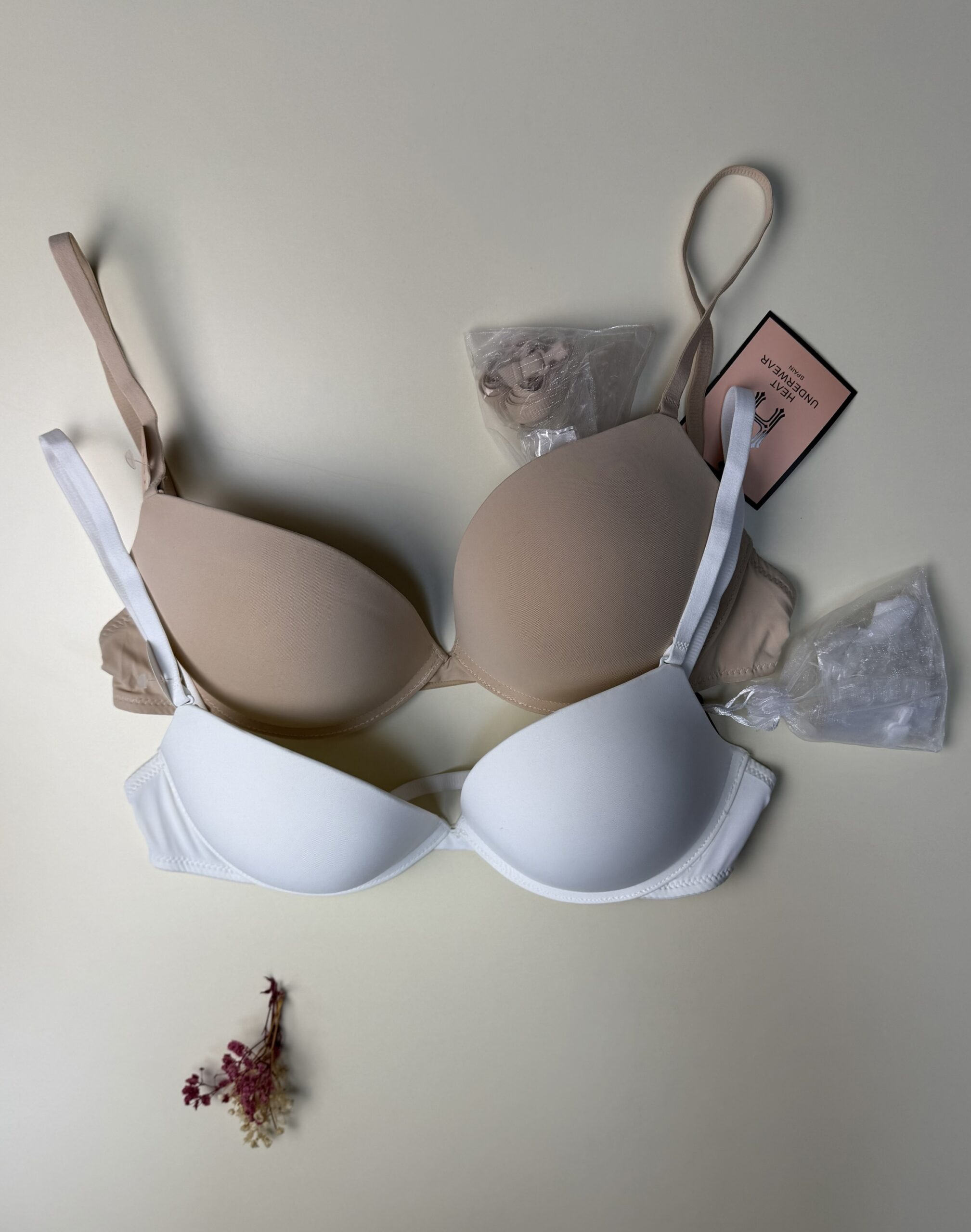 Pack de 2 invisible "beige/blanc" – Image 2