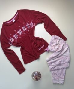Pyjama haut manche longue " Rouge "