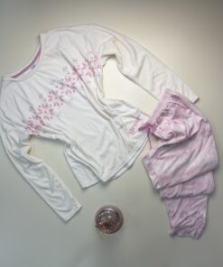 Pyjama haut manche longue " Blanc "