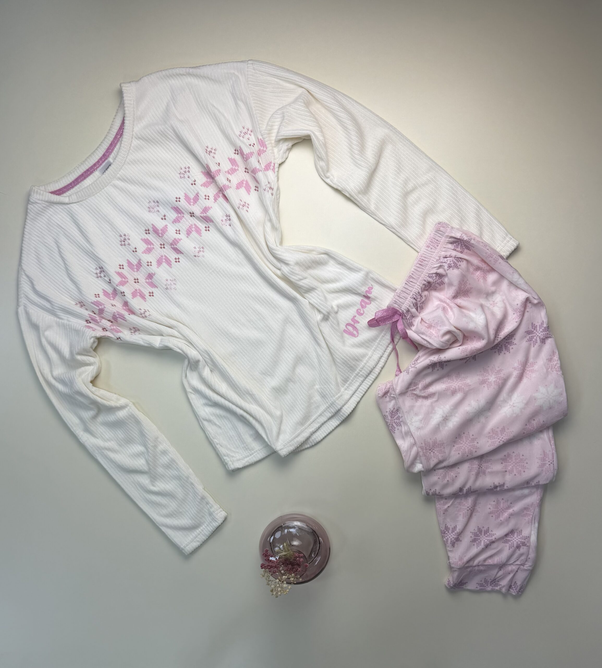 Pyjama haut manche longue " Blanc "