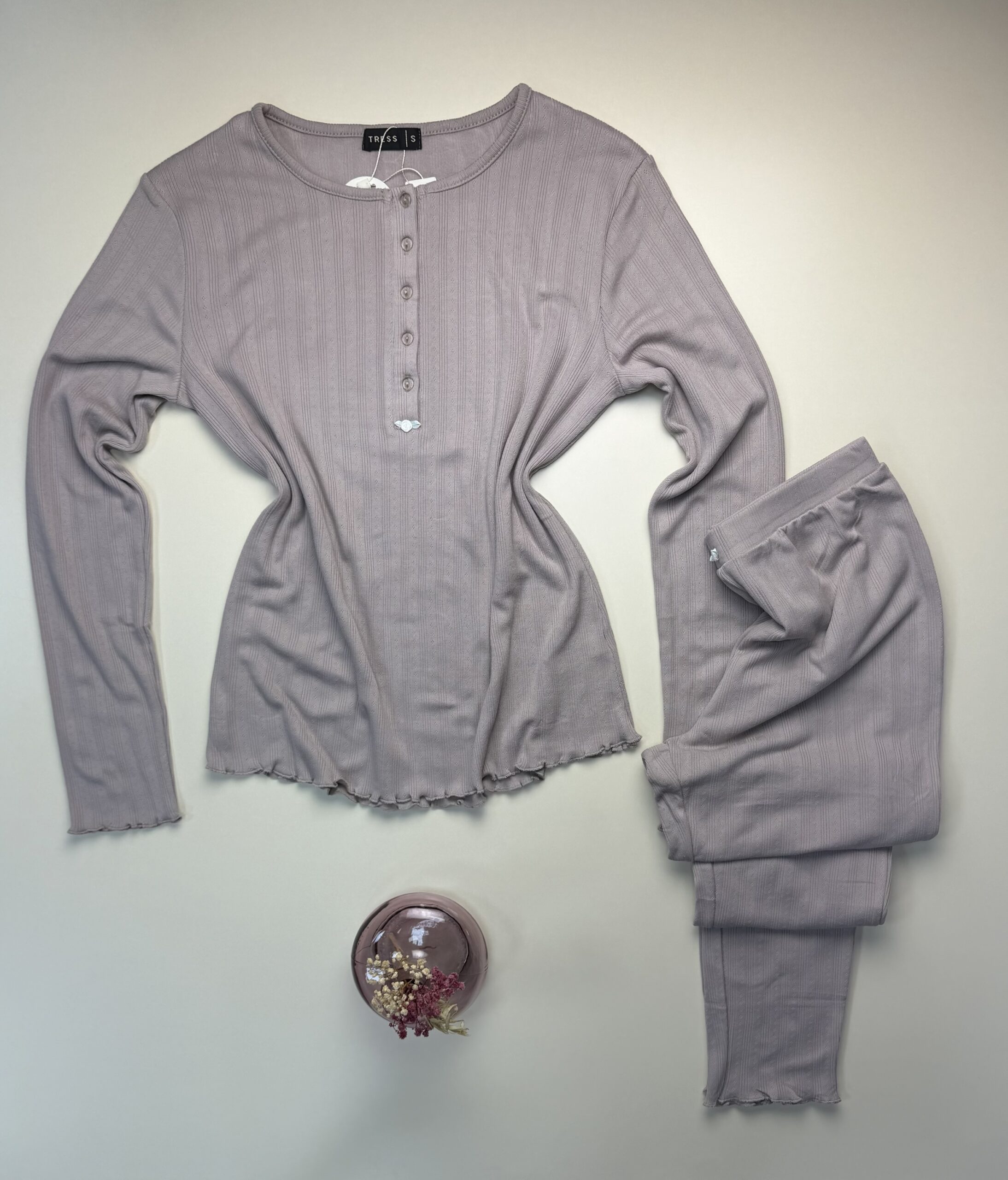 Pyjama haut manche longue " Beige foncé " – Image 3