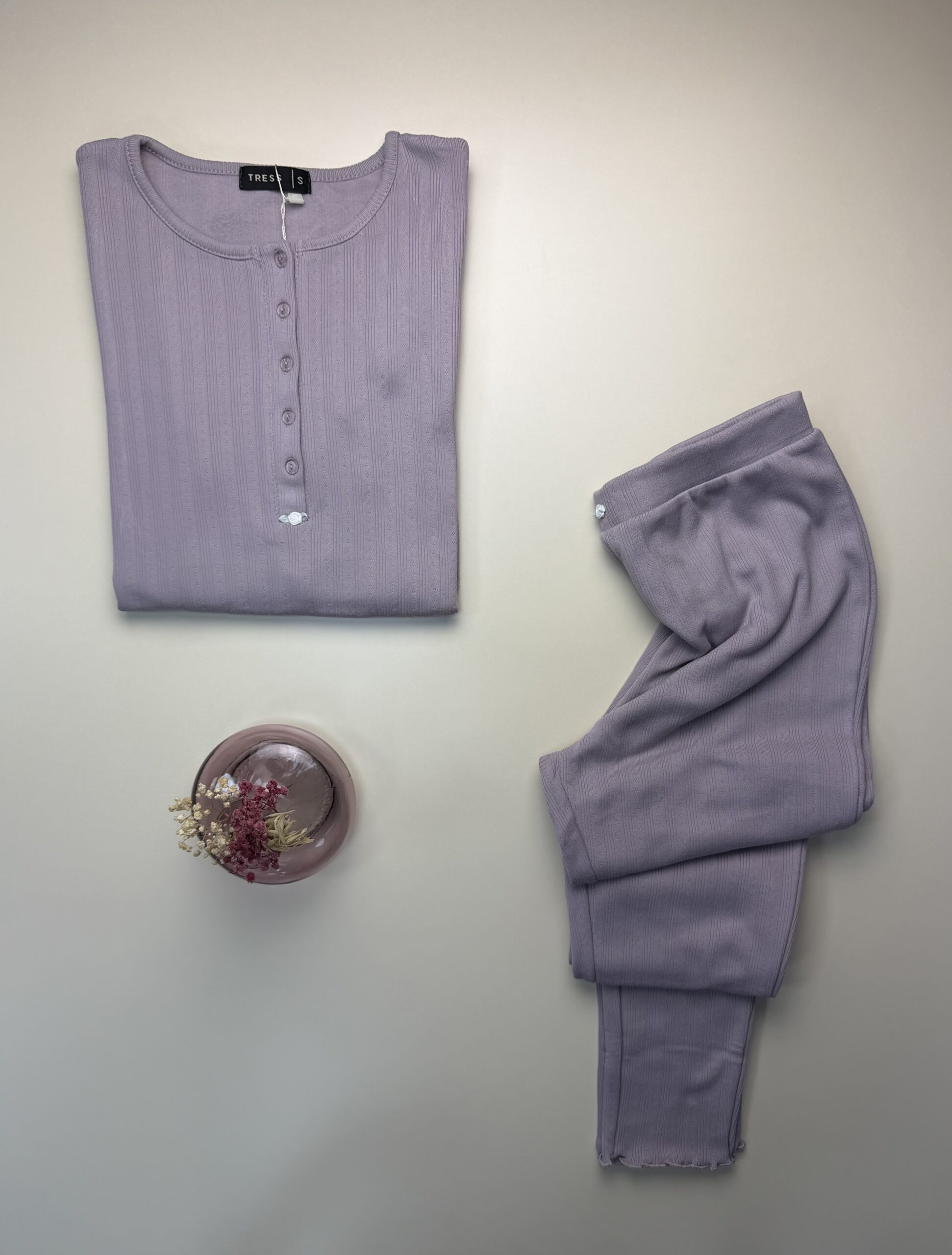 Pyjama haut manche longue " violet " – Image 2