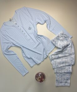 Pyjama haut manche longue " Bleu "