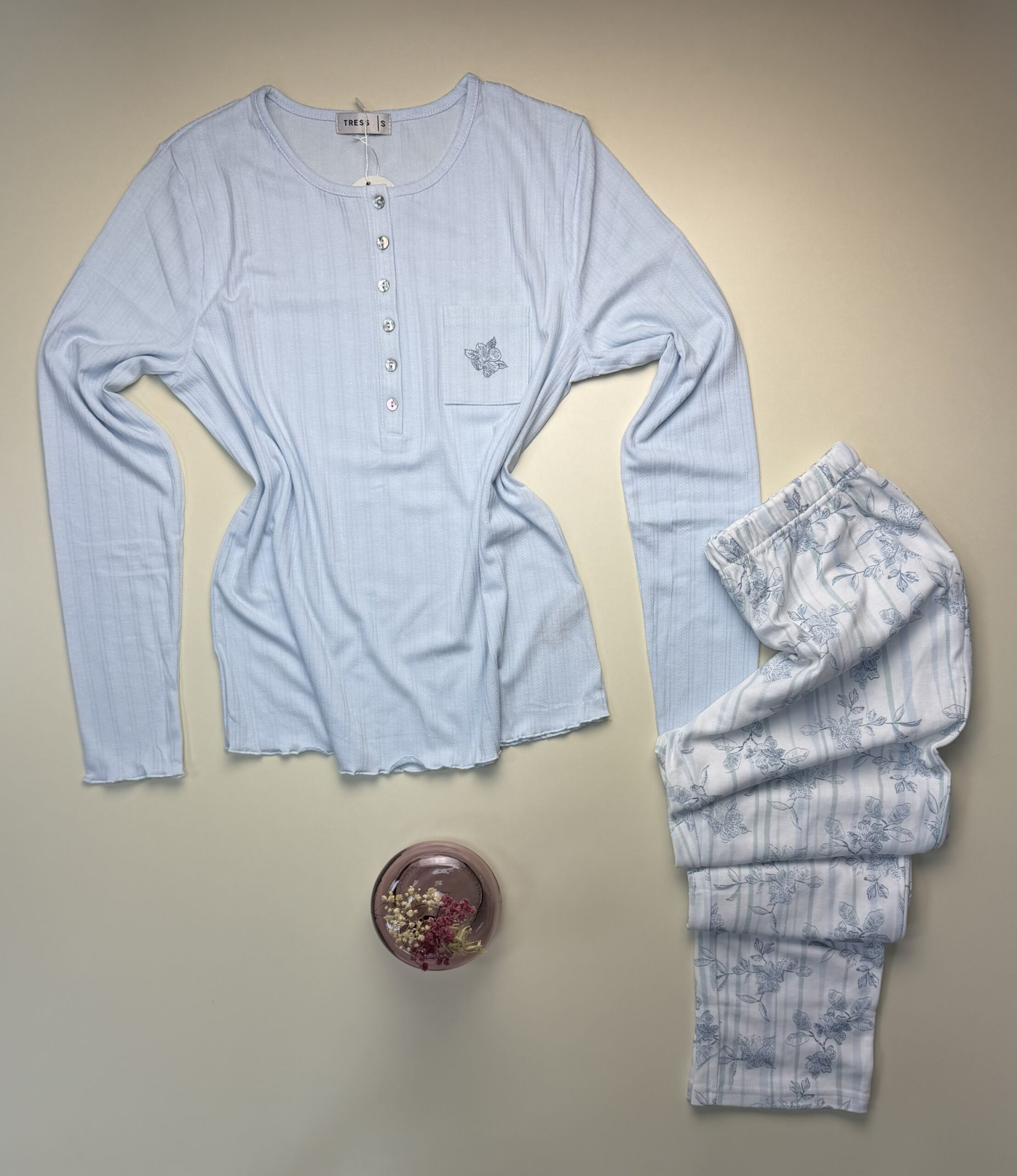 Pyjama haut manche longue " Bleu " – Image 3