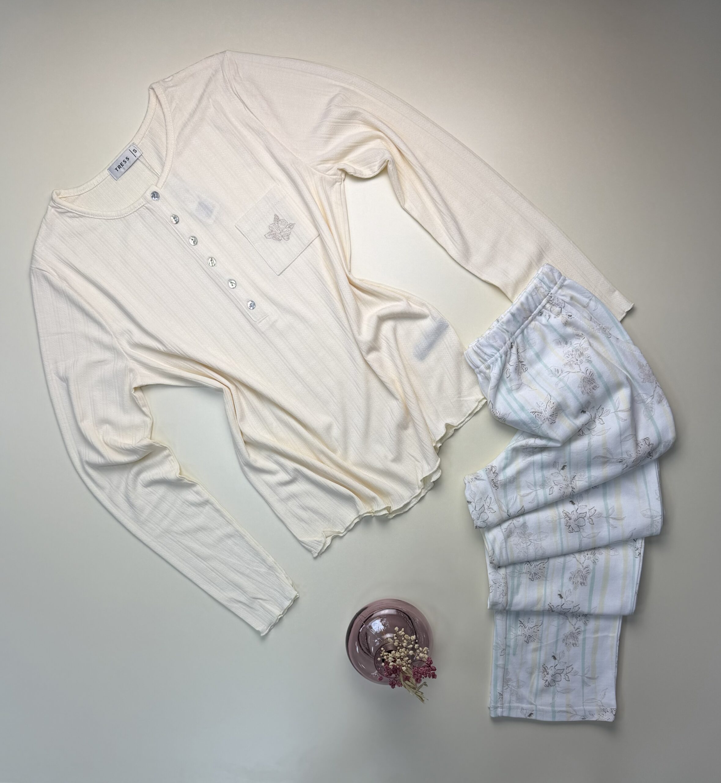 Pyjama haut manche longue " Jaune "