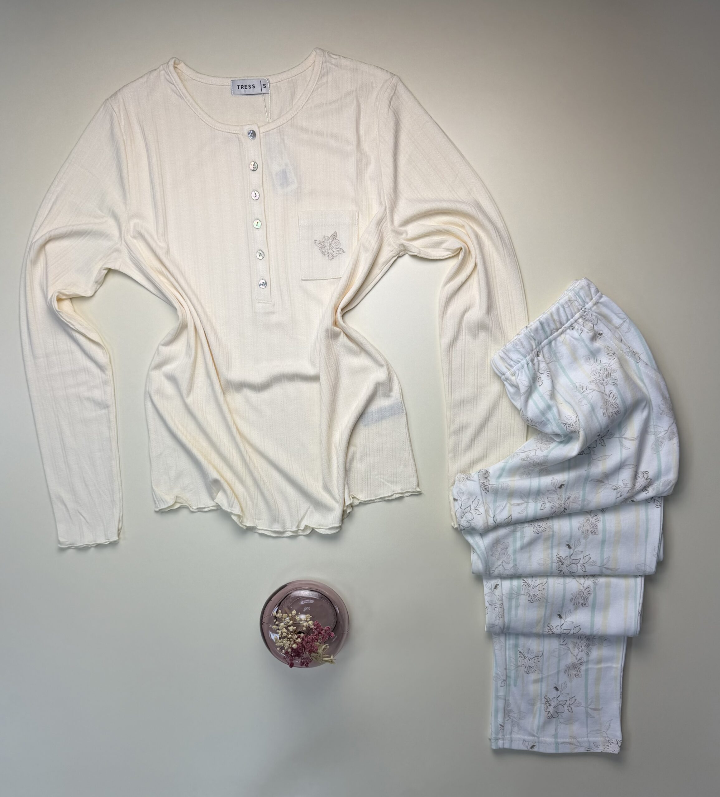 Pyjama haut manche longue " Jaune " – Image 3