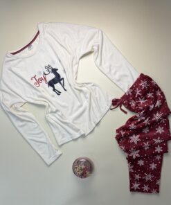 Pyjama haut manche longue " Blanc "