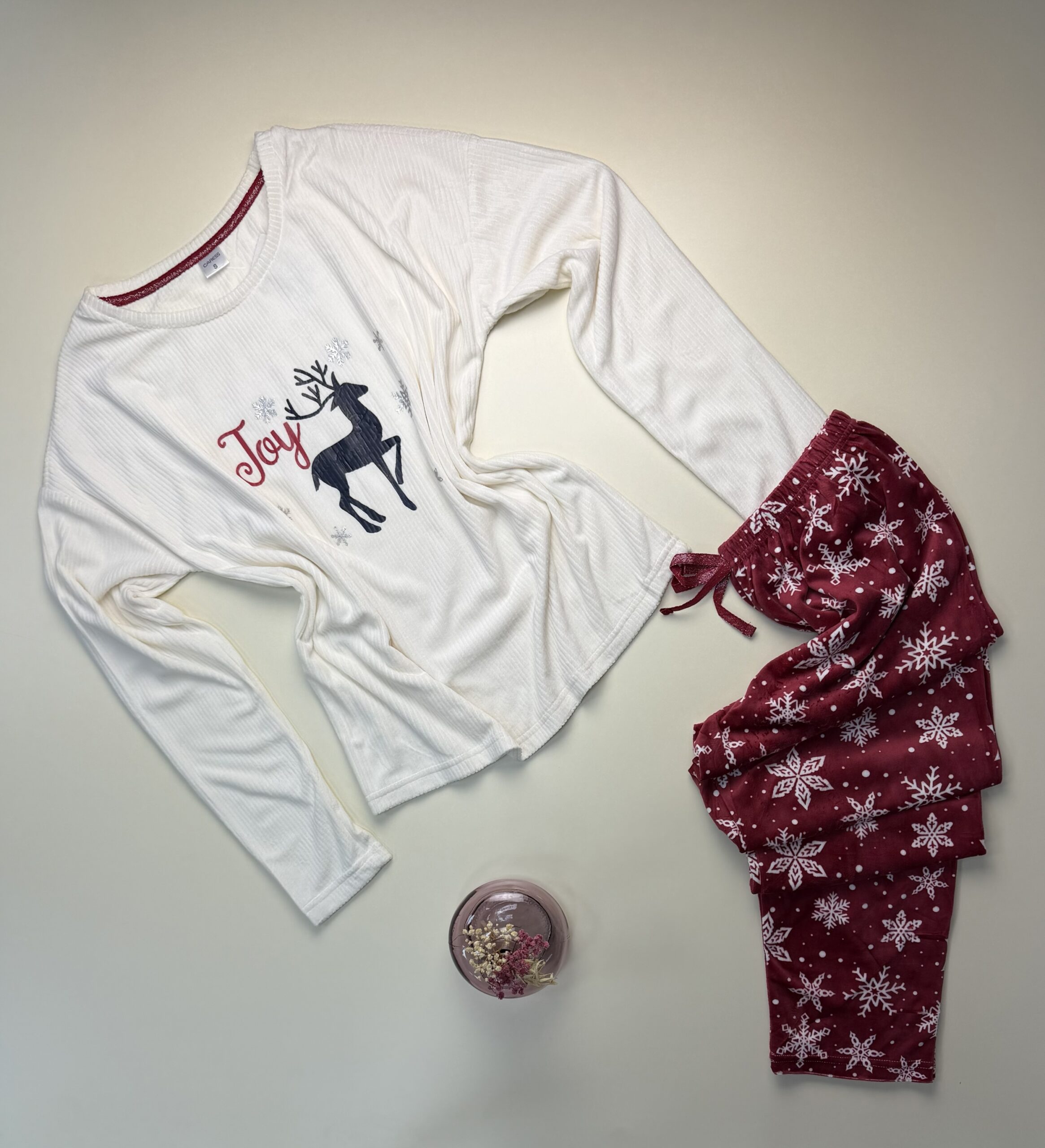 Pyjama haut manche longue " Blanc "