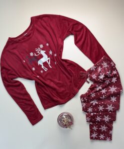 Pyjama haut manche longue " Rouge "