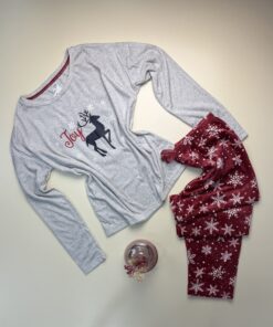 Pyjama haut manche longue " Gris "