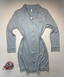 Alternative view of Chemise de nuit boutonné " Vert "