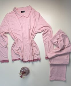 Alternative view of Pyjama boutonné  "Rose"