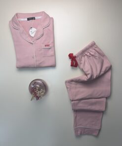 Alternative view of Pyjama boutonné " Rose "