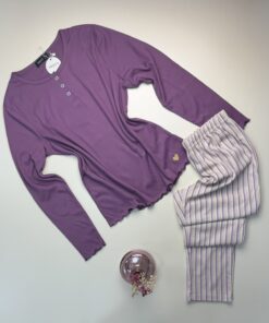 Pyjama Haut manche Longue " Mauve "