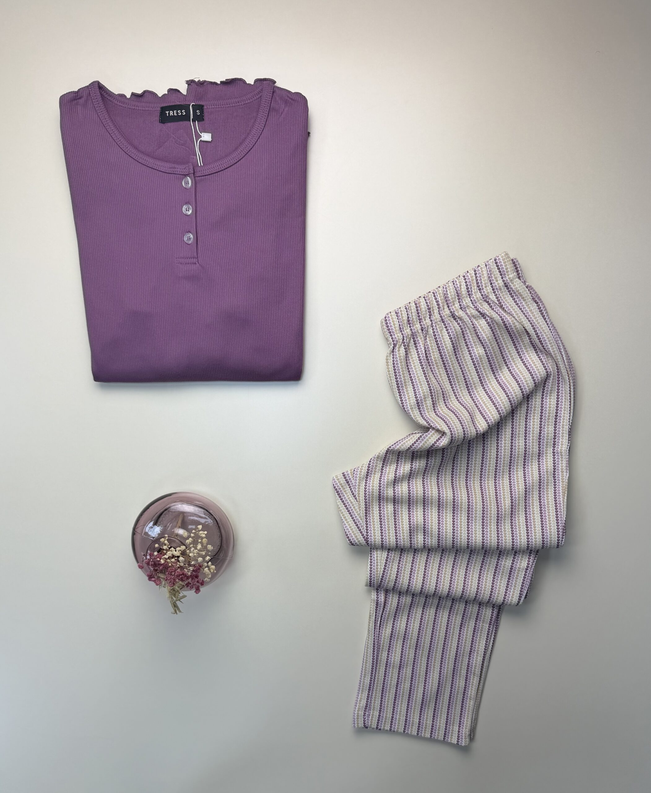 Pyjama Haut manche Longue " Mauve " – Image 2