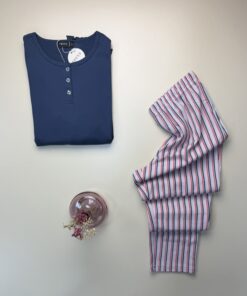 Alternative view of Pyjama Haut manche Longue " Bleu "