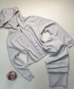 Ensemble jogging zippé " Beige "