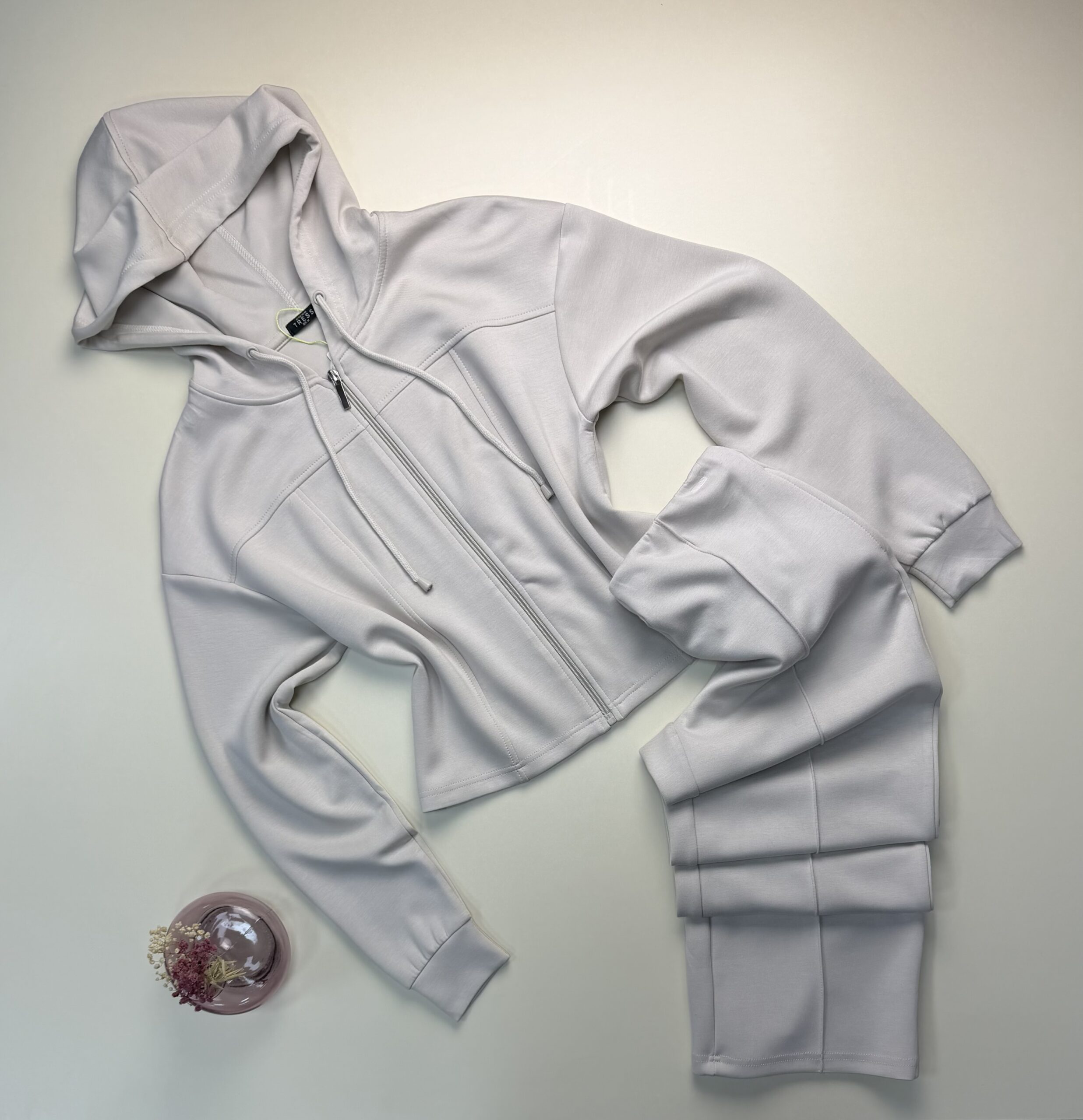 Ensemble jogging zippé " Beige "