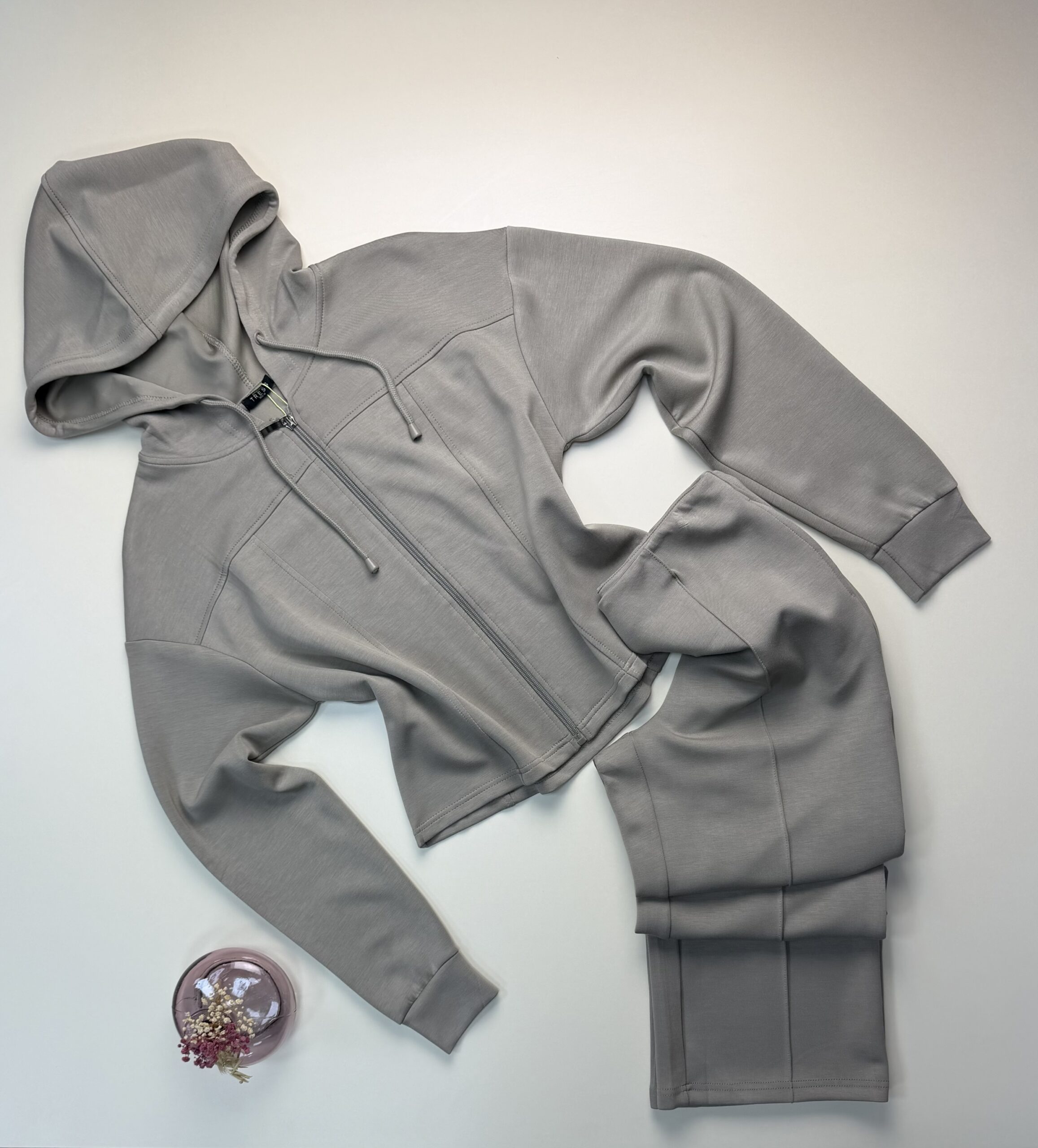 Ensemble jogging zippé " Khakhi "