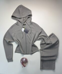 Alternative view of Ensemble jogging zippé " Khakhi "