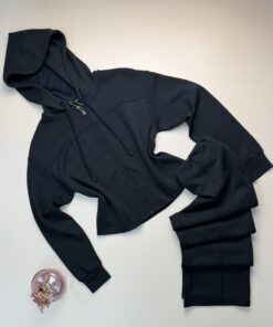 Ensemble jogging zippé " Noir "