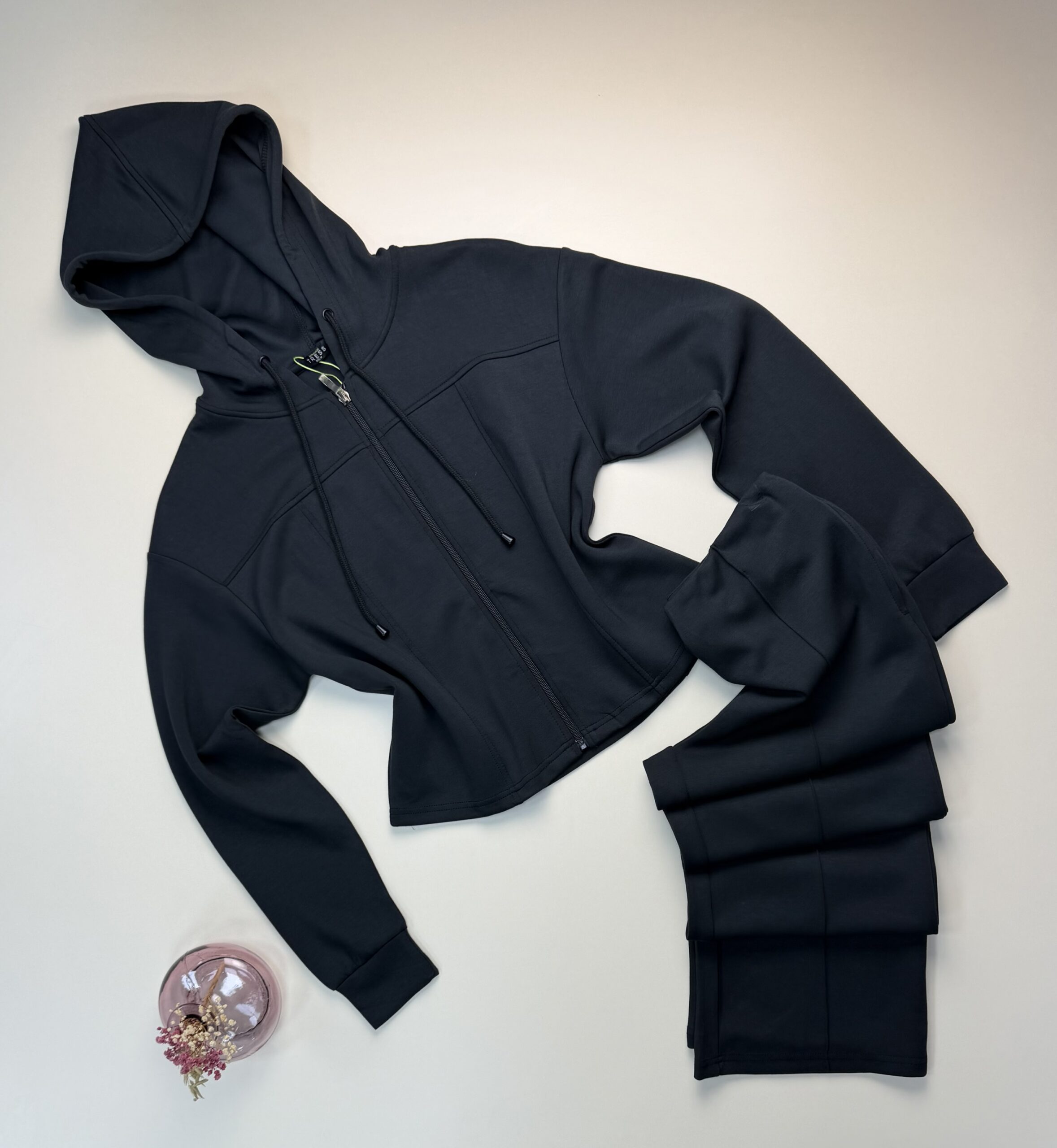 Ensemble jogging zippé " Noir "