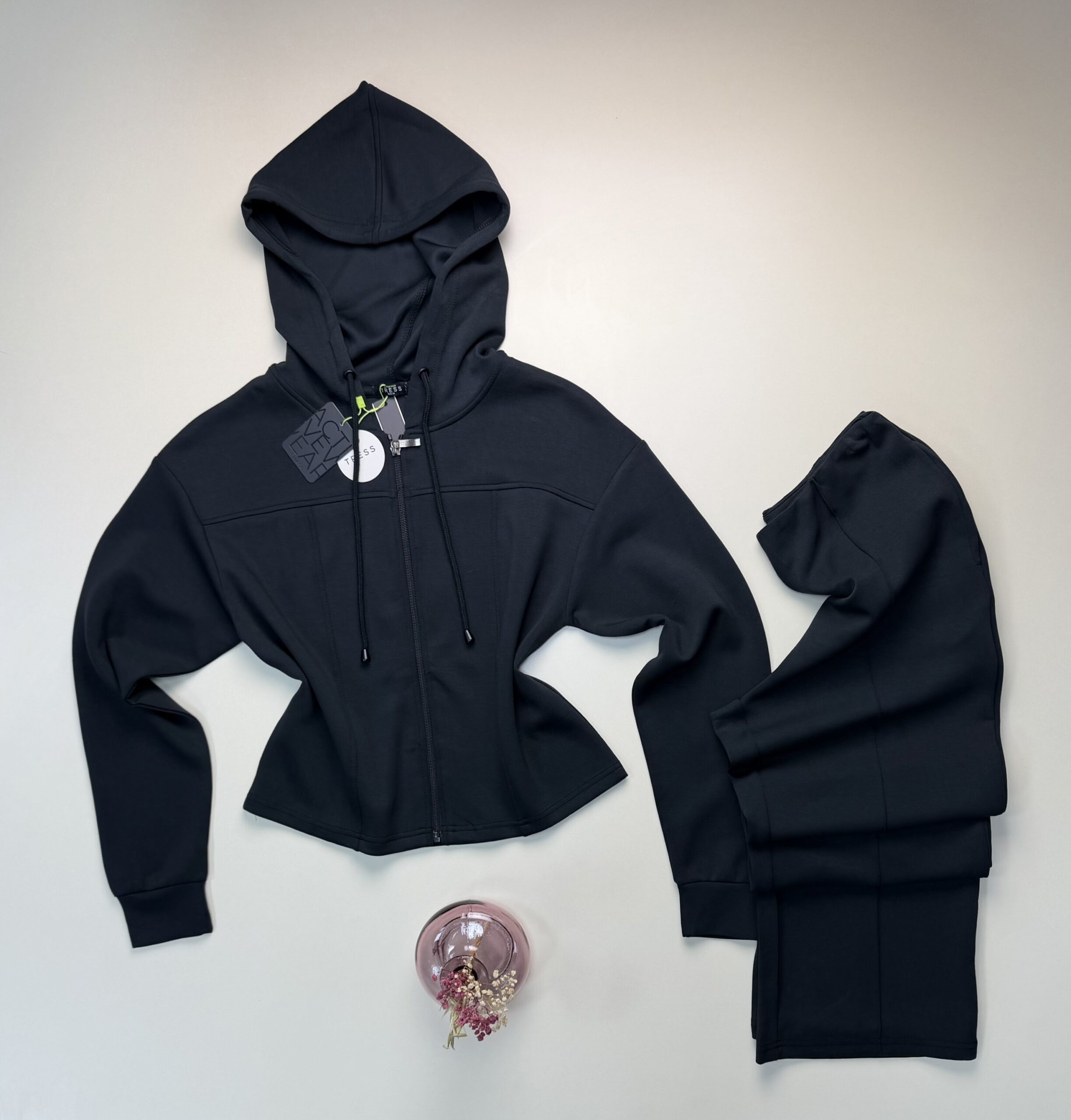 Ensemble jogging zippé " Noir " – Image 2