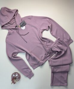Ensemble jogging sweat " Mauve "