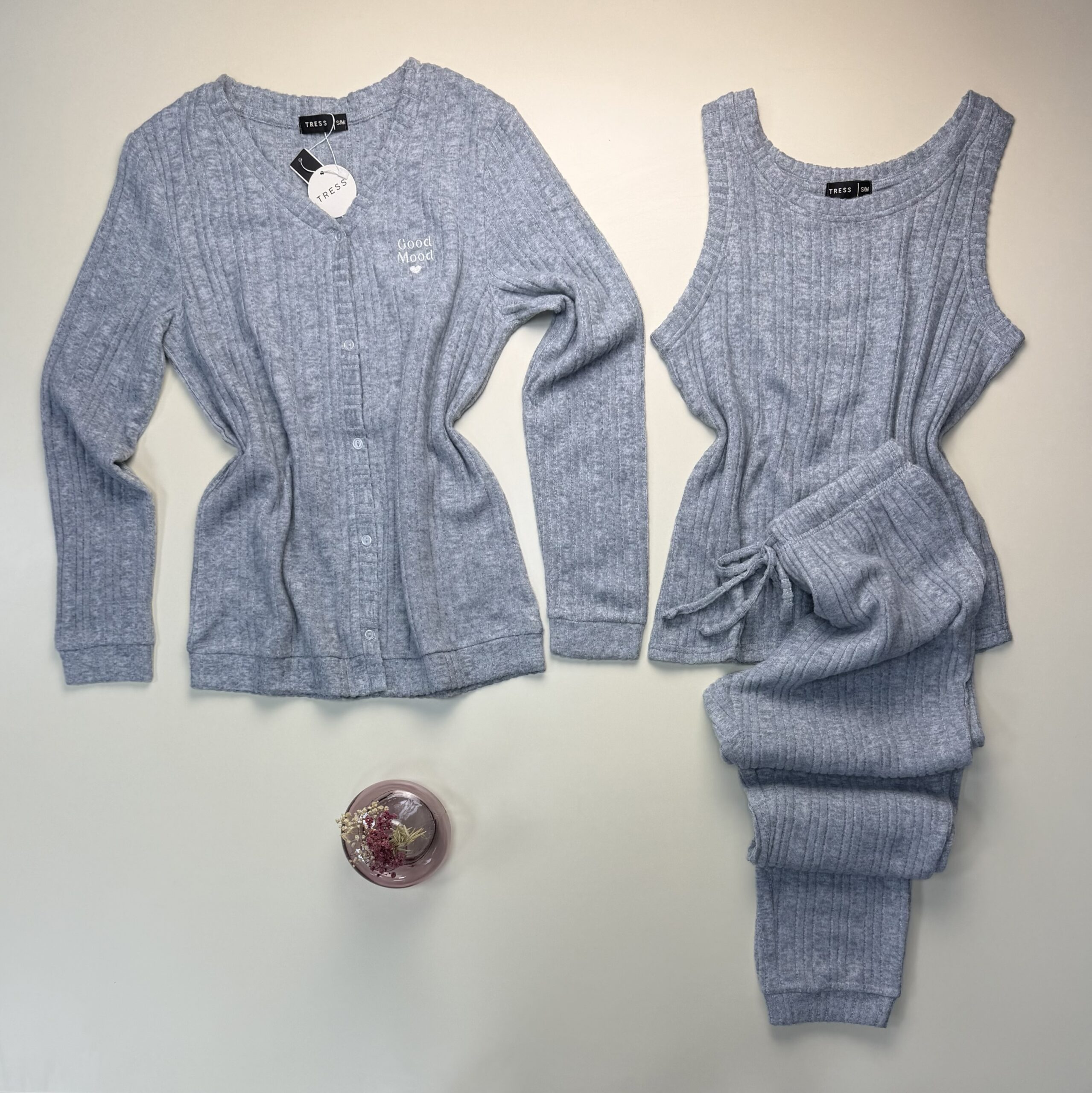 Pyjama 3 pcs " Gris "