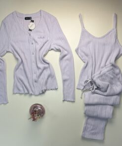 Pyjama 3 pcs " Violet "
