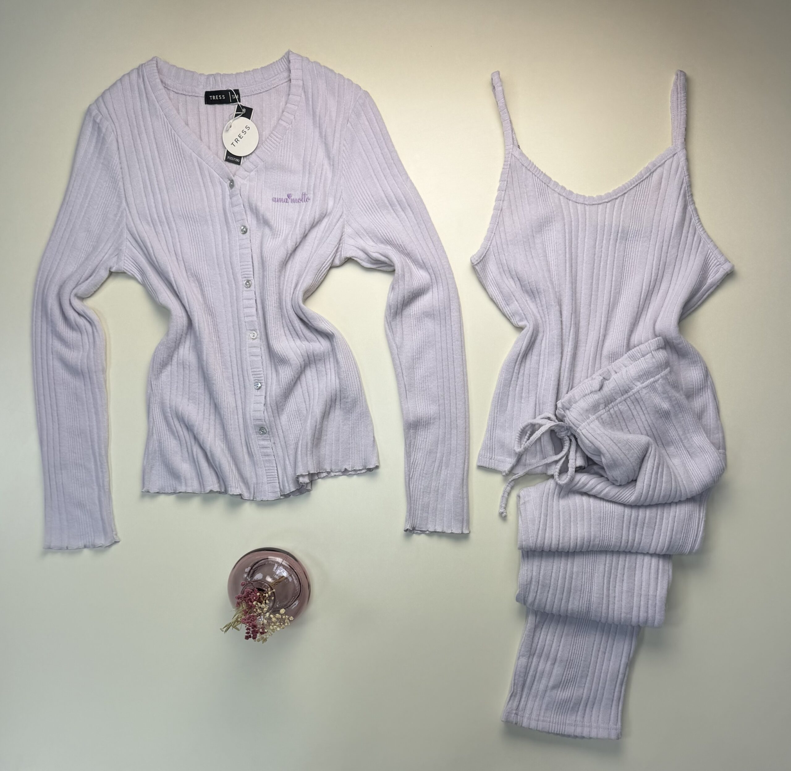 Pyjama 3 pcs " Violet "