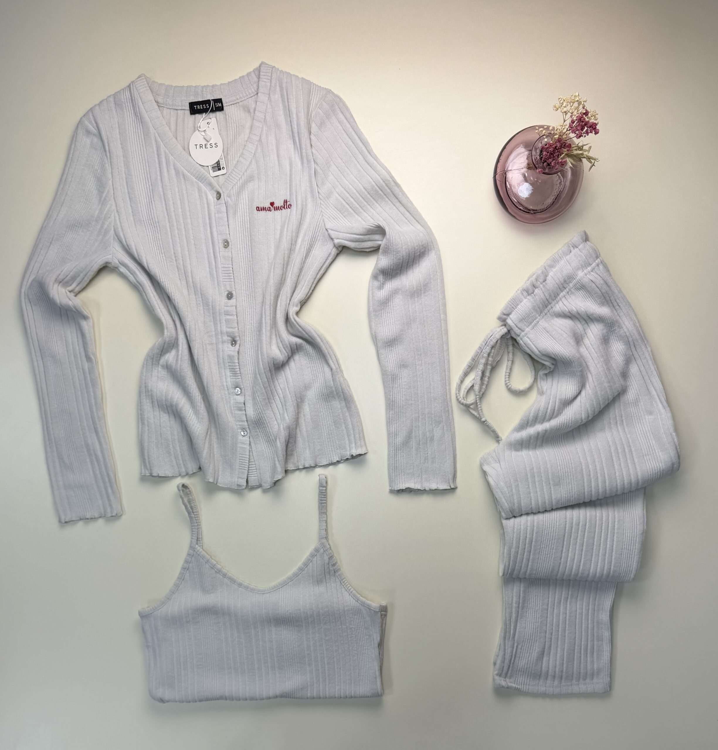 Pyjama 3 pcs " Beige " – Image 2