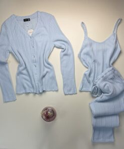 Pyjama 3 pcs " Bleu ciel "