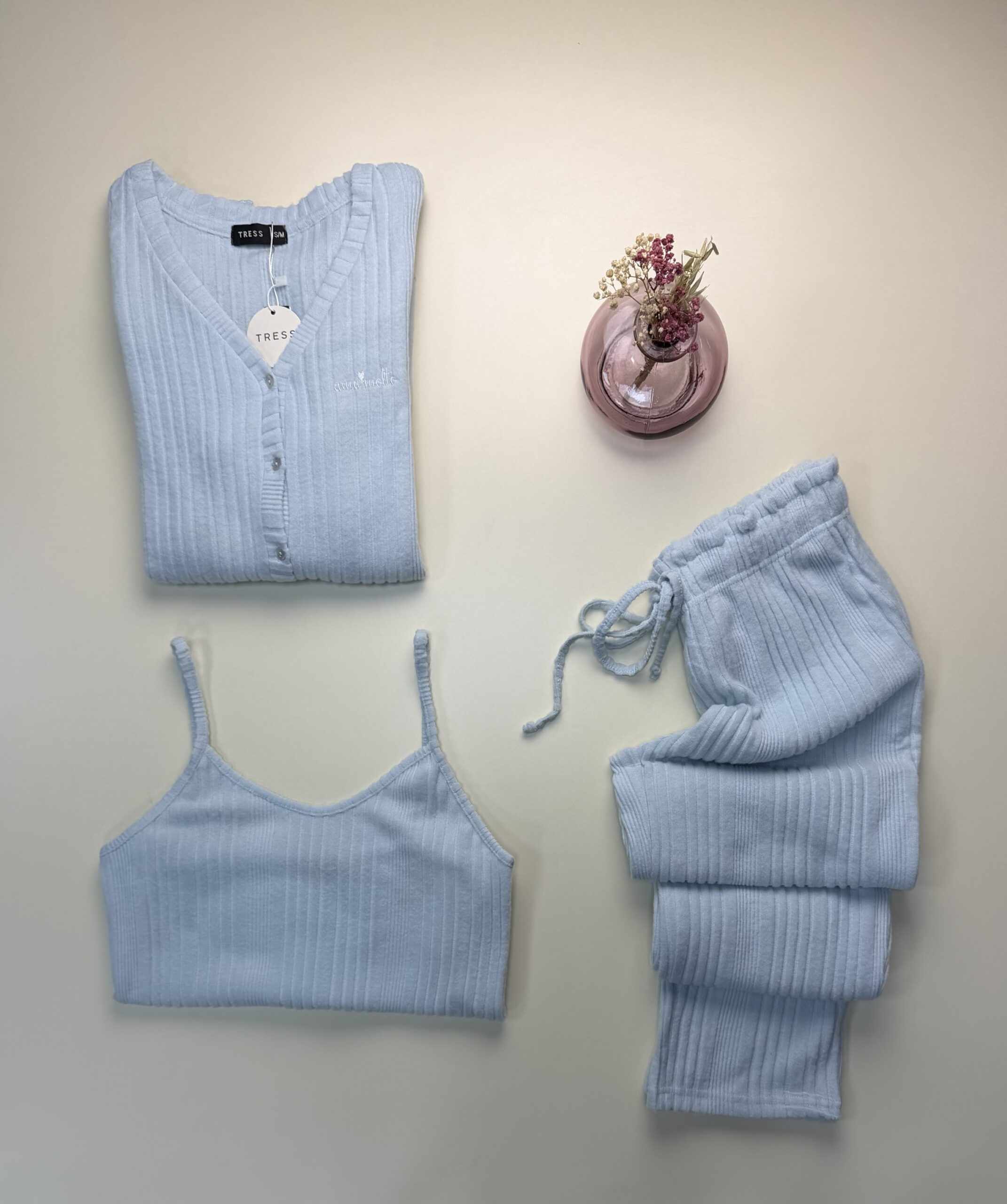 Pyjama 3 pcs " Bleu ciel " – Image 2