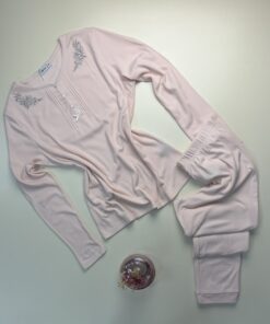 Pyjama Haut manche Longue " Rose "